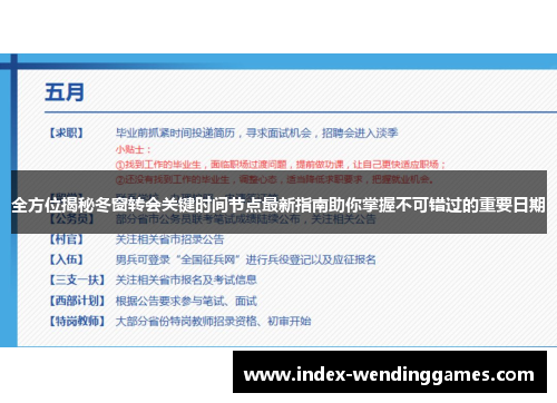 全方位揭秘冬窗转会关键时间节点最新指南助你掌握不可错过的重要日期